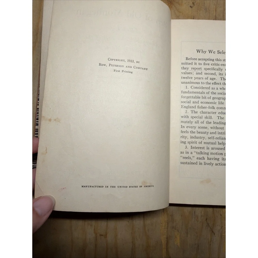 1933 Ben of Old Monhegan A Boy's Life by Sidney Baldwin hc ~ vintage 1930s